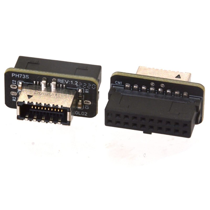 HTGuoji USB 3.1 Type-E Key-A to USB 3.0 19Pin/20Pin Header