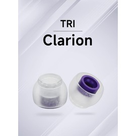 3 Pairs Earphones Tips TRI Clarion Replacement Silicone Eartips, Blocking Out Ambient Noise Earbuds for Inner Hole 4.00mm-5.50mm in-Ear Earphones (S/M/L)