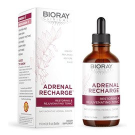BIORAY Clinical Adrenal Recharge - 4 fl oz - Restoring & Rejuvenating Alcohol Tincture - Non-GMO, Vegan, Gluten Free