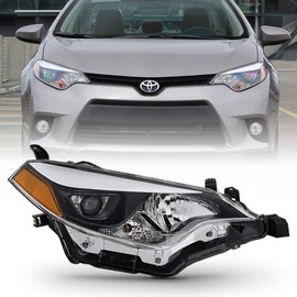 ACANII - For 2014-2016 Toyota Corolla Built in LED Replacement Headlight Headlamp - Passenger Side Only