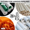 Integrated Pipe Threading Tool, 1/2“ And 3/4” Drill Compatible Dual-Function