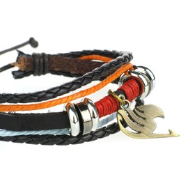 CoolChange Fairy Tail plaited bracelet with pendant