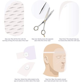 LOVETRENDS Protective Visor Anti Droplet Dust-Proof Protect Transparent Covering Visor Shield (10)