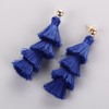 BaubleStar Fashion Gold Tassel Dangle Earrings Layered Long Bonita Tiered