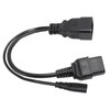 C20 to C7 C19 Y Splitter Power Plug Cord Single