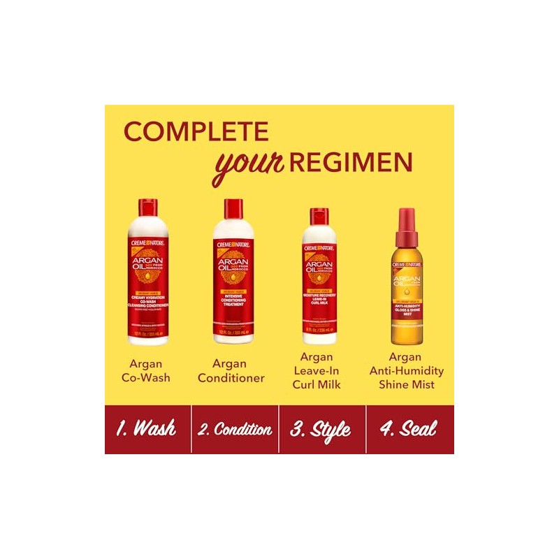 Creme of Nature with Argan Buttermilk leave-in hair milk 8oz,