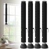 Gadgetzan 4 Pack Window Security Bars Adjustable 11"-18",Portable Short Sliding