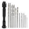 14 Piece Mini Hand Drill Set Precision Drill Bits from