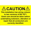 Harmonised Cable Colour Warning Labels | 76 X 51mm |