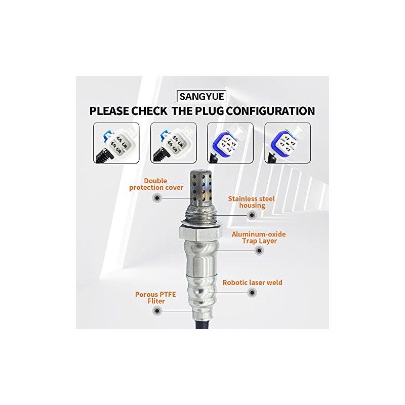 Sangyue 4X Oxygen O2 Sensor for 2008-2013 GMC Sierra 1500