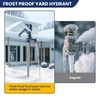 Solimeta 3.25FT Frost Proof Yard Hydrant, Freeze-Proof Outdoor Faucet, 12"