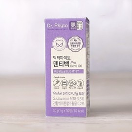 Dentibag Oral Lactobacillus M18 Pro Dr. Phyto Probiotics Mouth Gum Xylitol 30 Tablets 1ea / 덴티백 구강유산균 m18 pro 닥터파이토 프로바이오틱스 입안 잇몸 자이리톨 30정 1개