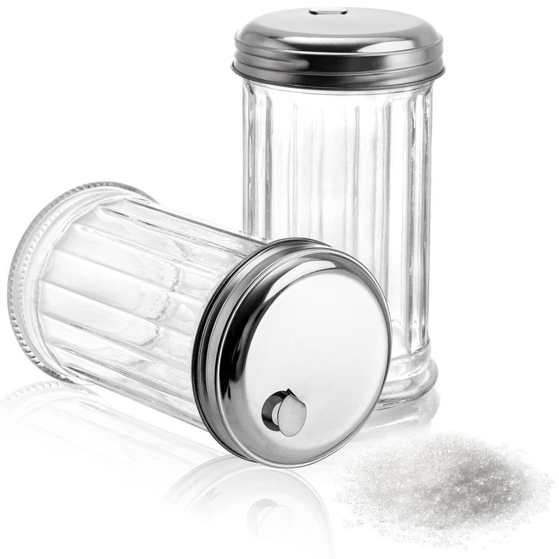 Tebery 4 Pack Sugar Shaker Dispenser Airtight, 12 Oz Thick