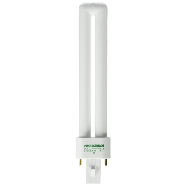 Sylvania 21273 Compact Fluorescent 2 Pin Single Tube 3500K, 9-watt