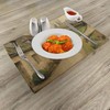 Ambesonne European Place Mats Set of 4, British Town with