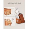 D.Perlla Knife Set, 14 PCS Stainless Steel Kitchen Knives Block