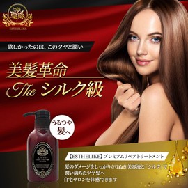 ESTHELIKE Premium Repair Treatment, Beauty Salon Exclusive Luxury Treatment, Moisturizing and Lustrous Hair, 10.1 fl oz (300 ml) (Pump) (Moisturizing Glossy) Hair Care Gift