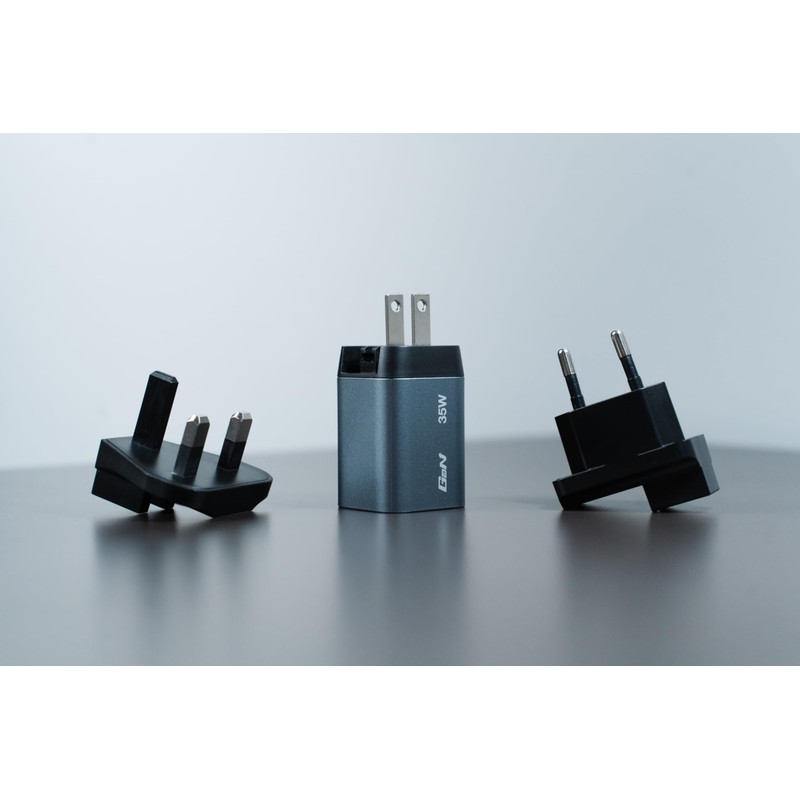 Verbatim 35W UK/US/EU 2-Port GaN Wall Charger With Power Delivery