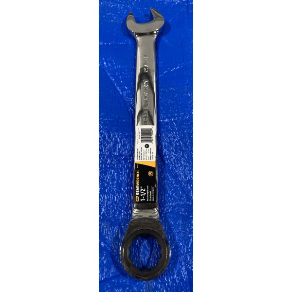 Gearwrench 9042 1-1/2" 12 Point Ratcheting Combination Wrench Chrome NEW