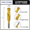 Greycore Tools 7/8 Inch Reduced Shank Drill Bit, 1/2" 3-Flat