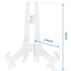 Litoexpe 24 Pcs 4 Inch Clear Plastic Easels Plate, Picture