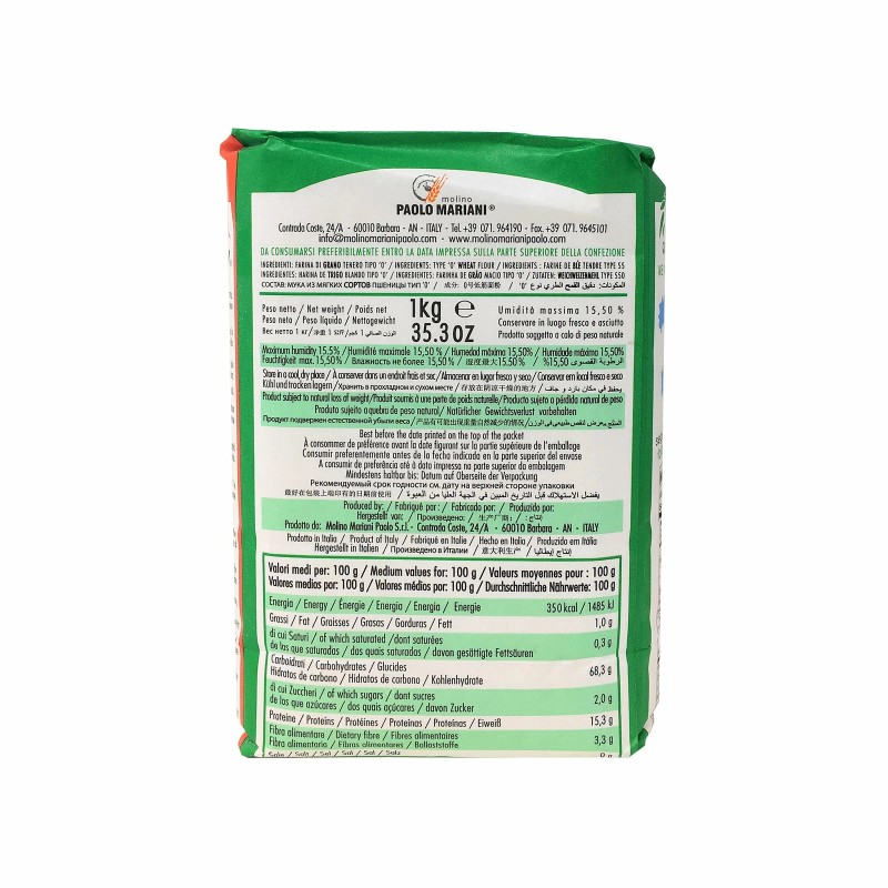 Paolo Mariani Manitaly Manitoba Type 0 Flour Made With 100%