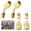 R410A Adapter 5/16 Inch SAE Female to 1/4 Inch SAE