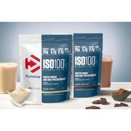 Dymatize ISO 100 Hydrolyzed Gourmet Vanilla 570g – Whey Protein Hydrolysate + Isolate Powder
