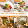 Umite Chef Mixing Bowls with Airtight Lids, 6 Piece Stainless