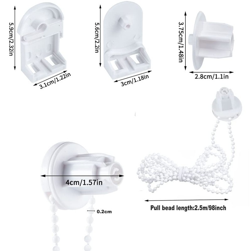 2 Set Roller Blind Fittings, 25 mm Roller Blind Replacement