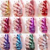 Silver Nail Polish, Metallic Mirror Effect, Metal Long-Lasting Non-Peelable Nail