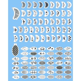 98 Pcs Face Paint Stencils Reusable