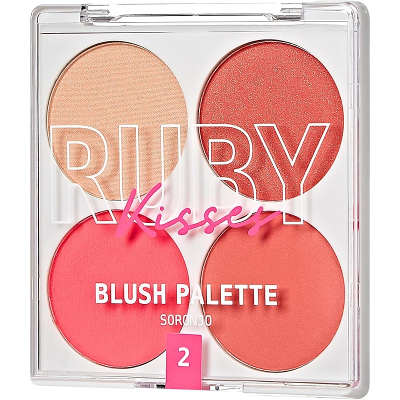 Ruby Kisses Bare Blusher Sweet Cheeks Palette (Livin Bare)