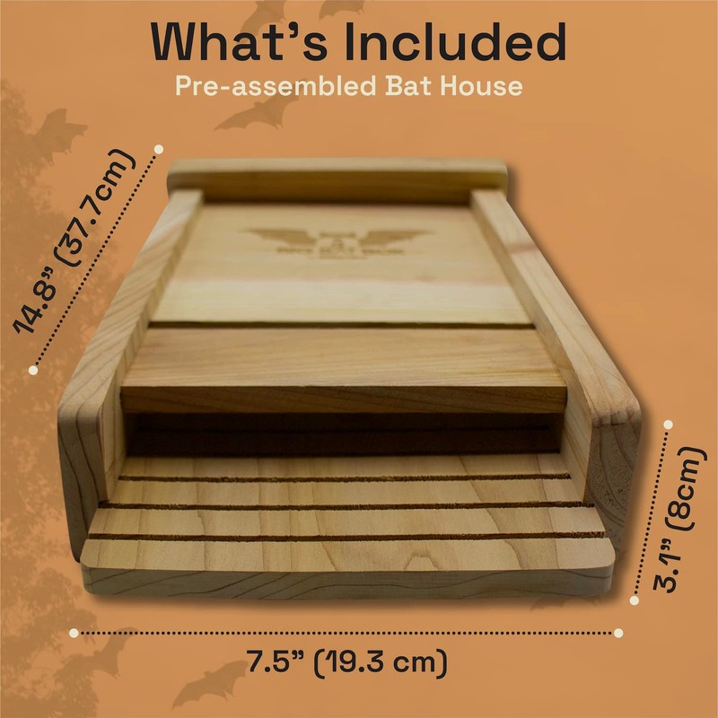 Bat House for Outdoors - The Complete Bat Box for