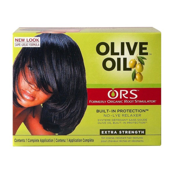 Organic Root Stimulator Olive Oil No Lye Relaxer Kit, Extra Strength (Pack of 5)