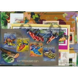 Prophila Collection Motifs 20 Different Frog Blocks (Stamps for Collectors) Amphibians / Reptiles / Dinosaurs