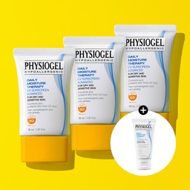 Physiogel [Mixed Tea] Physiogel DMT Sunscreen Advanced Sun Cream 30mlx3 SPF 50+ PA++++ +DMT Cleansing Gel 30ml / [혼합자차]피지오겔 DMT 썬스크린 어드밴스드 선크림 30mlx3개 SPF 50+ PA++++ +DMT 클렌징젤 30ml