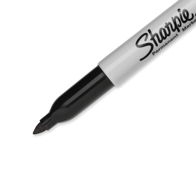 Sharpie 1812419 Sharpie Permanent Markers, Black, Set of 12, Black,