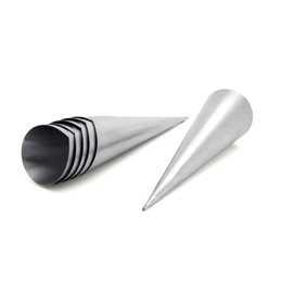 Cuisena 94647 Cream Horn Moulds, Silver 4 cm*21.5 cm* 9.5 cm