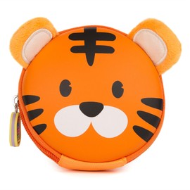 boppi Tiny Trekker Children's Key Travel Bag Coin Handbag Mini Travel Purse Key Bag Zip Clutch Bag, tiger