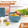 Wheat Straw Bowl Sets, 8PCS Unbreakable Wheat Straw Cereal Bowls,