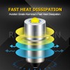 Ruiandsion Upgrade LED Flashlight Bulb P13.5S 6-24V LED Bulb 6V