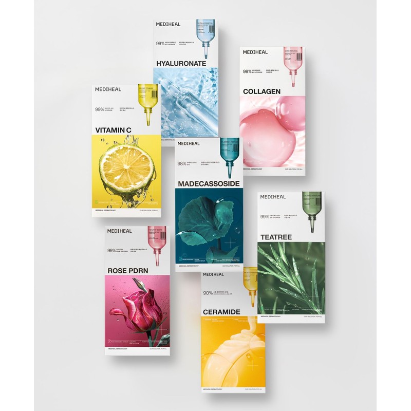 Mediheal Medihill [Total 20 sheets] Essential Mask Pack 7 Types