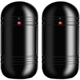 Seco-Larm BD-T100Q Dummy Dual Photoelectric Beam Sensor with Battery-powered Flashing Red LEDs, Strong ABS Plastic Construction, Wall- or Pole-mountable