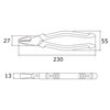 Victor Vector Plus Eccentric Pliers / 8.9 inches (225 mm)