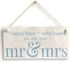 with Sandy Toes .. Mr & Mrs - Handmade Wooden
