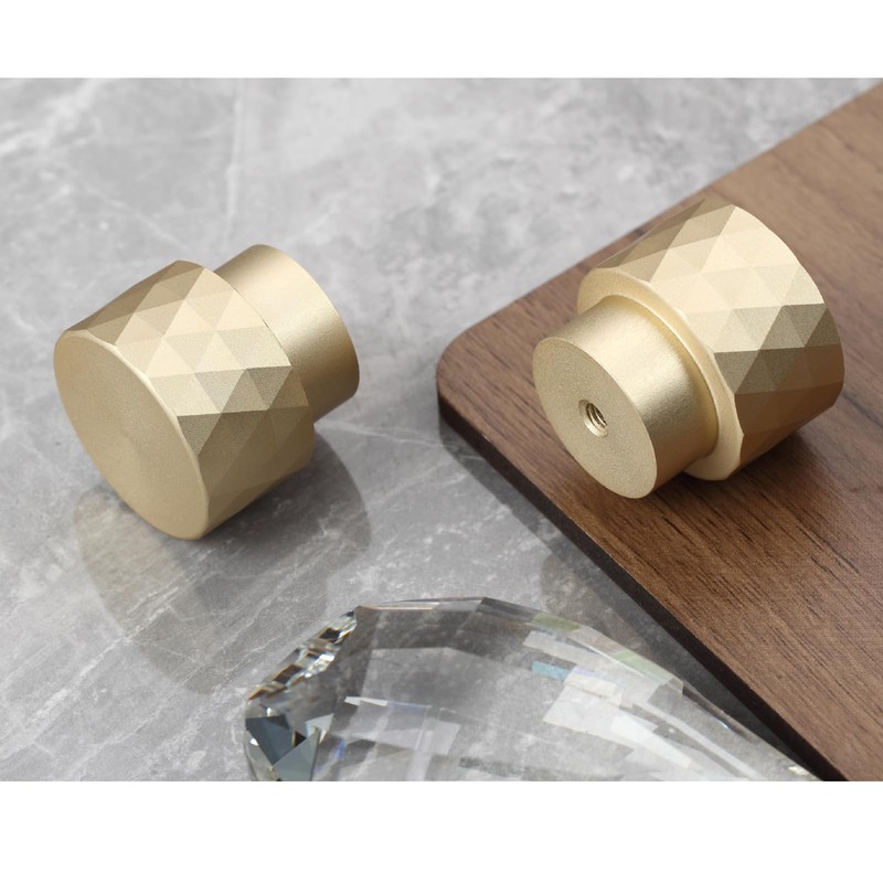 CILEYTION Cabinet Knobs Gold Drawer Knobs - 10 Pack of