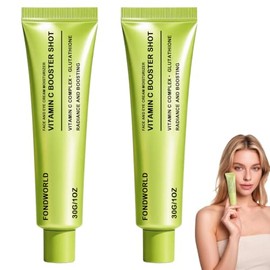 3pcs Serum Vitamina C con Glutatión y Vitamina E,Vitamina C Booster Shot,Sérum Facial Brillo Antiarrugas,Unifica el Tono y Suaviza la Piel,Suero Vitam