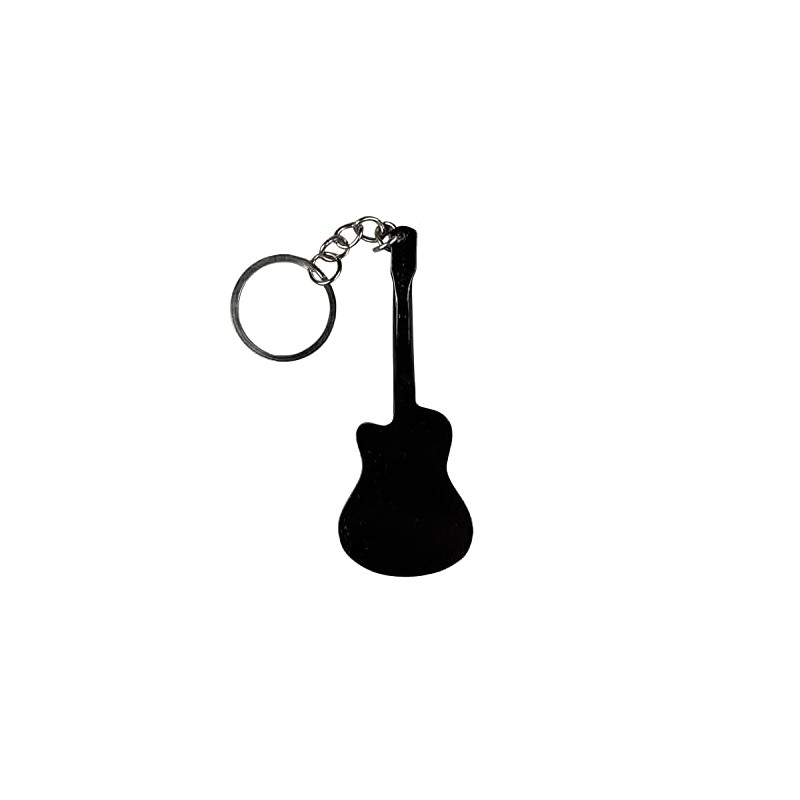 FTWDesign Acoustic Guitar Keyring, light brown