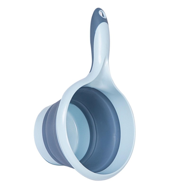 Collapsible Scoop Cup, Folding Water Ladle Multifunctional for Bathroom (Sky